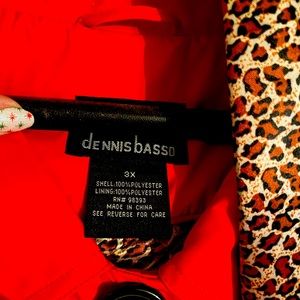 Denise Basso as on QVC. Red rain coat with scarf